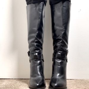 Knee High High Heel Boots Made in Italy Size Us 9